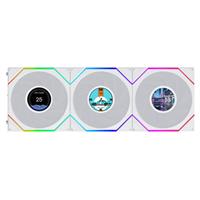 Lian-Li 120mm UNI FAN TL LCD FLEX 3-Pack לבן