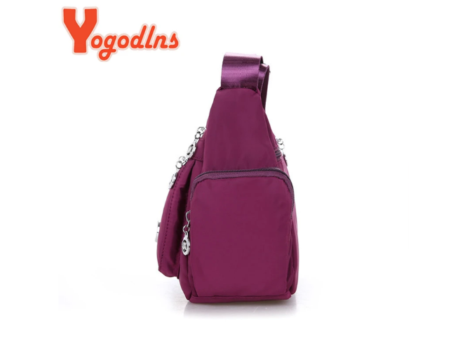 Yogodlns אוקספורד עמיד למים כתף תיק נשים מזדמן Crossbody תיק תכליתי קניות תיק גדול קיבולת שליח