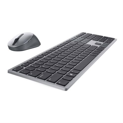 סט מקלדת ועכבר Dell AJQL - Premier Multi-Device Wireless Keyboard and Mouse- KM7321W - Hebrew