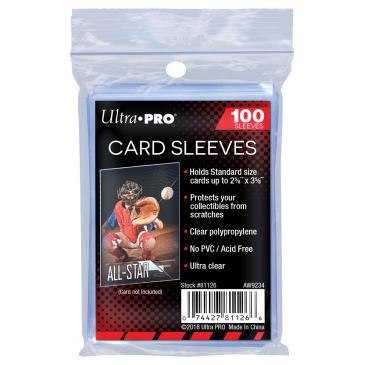 אולטרה פרו מארז 100 יח' סליבים רכים (פני סליב) Ultra Pro Soft Penny Sleeves 2.5"x3.5" Ultra Clear