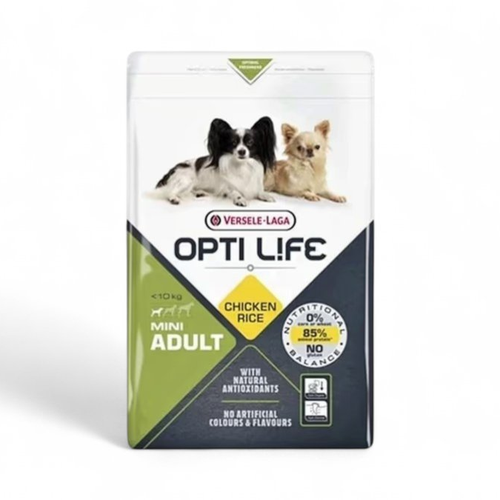 OPTI LIFE | מזון לכלבים מגזע קטן | עוף ואורז | 7.5 ק"ג