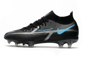 נעלי כדורגל Nike Phantom GT II Elite DF FG  שחור תכלת