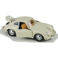 דגם מכונית בוראגו פורשה 356B קופה לבנה Bburago Porsche 356B Coupe 1961 1/24