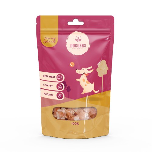 DOGGERS duck and peanut-butter-flavored treats 100 gram