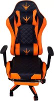כיסא גיימינג RODEO XP005 (כתום ושחור) כולל הדום לרגליים נשלף