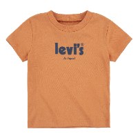 טישירט תינוקות LEVIS כתום לוגו כחול 0-24M