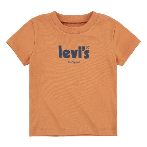 טישירט תינוקות LEVIS כתום לוגו כחול 0-24M