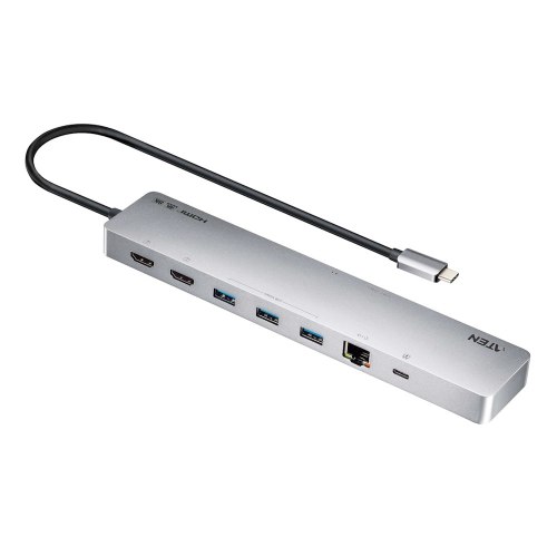 תחנת עגינה USB-C עם 11 חיבורים, תצוגת 8K ו-2 יציאות HDMI ATEN UH3240