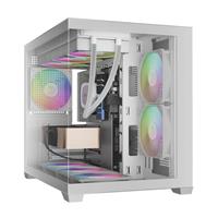 מארז מחשב לבן GAMDIAS AURA GC10M V2 ARGB WH