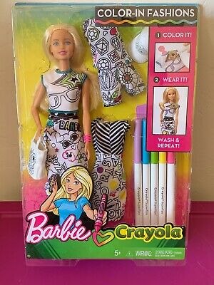 ברבי - עיצוב בגדים - Barbie Crayola Color-