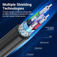 כבל מתאם למדפסת באורך VENTION Printer Cable USB C to USB Type B 1.5M