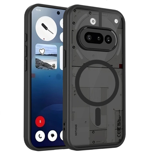 כיסוי מט שחור עם תמיכה ב- Magsafe ל- Nothing Phone 3A
