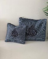סט טלית ותפילין פשתן עם חריטת לייזר-כחול| 36×29 ס״מ