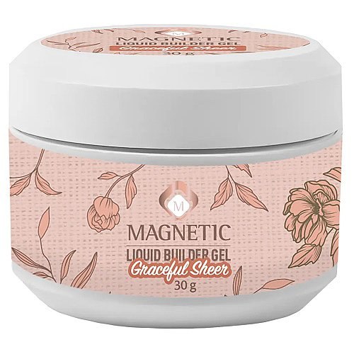 ג'ל בניה נוזלי ניוד 30 מ"ל מגנטיק  Magnetic Liquid Builder Gel Graceful sheer