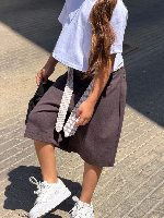 ברמודה בלון + חגורה משובצת