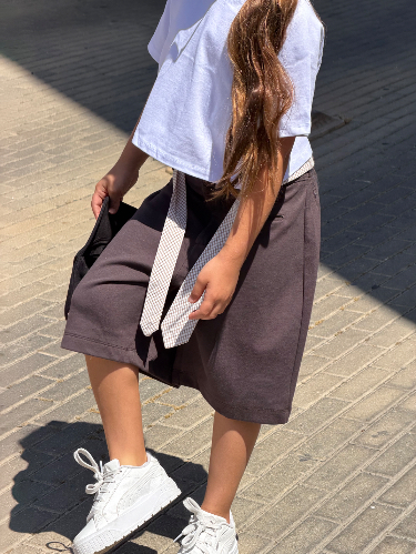 ברמודה בלון + חגורה משובצת