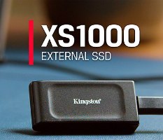 כונן SSD נייד - 1TB - Kingston XS1000 USB3.2