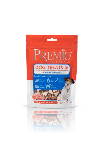 פרמיו חטיפים לכלבים משולשים סלמון 100 גרם - PREMIO TREATS SALMON TENDERS 100G
