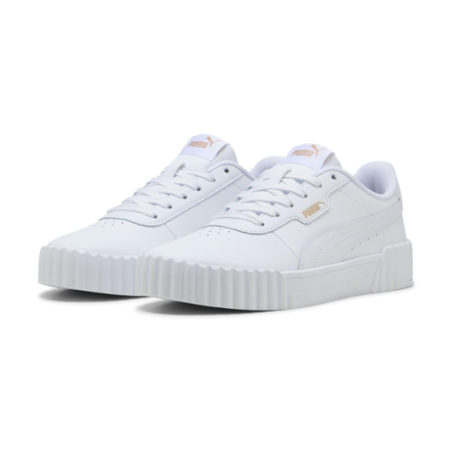 Puma Carina 3.0 Women white/gold סניקרס פומה נשים לבן לוגו זהב
