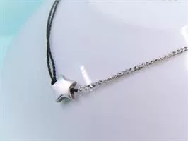 צמיד חצי חצי כוכב כסף