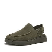ג'ן FF מיול עם רצועה אחורית זית עמוק FITFLOP Gen-FF Mule With Back Strap פיטפלופ