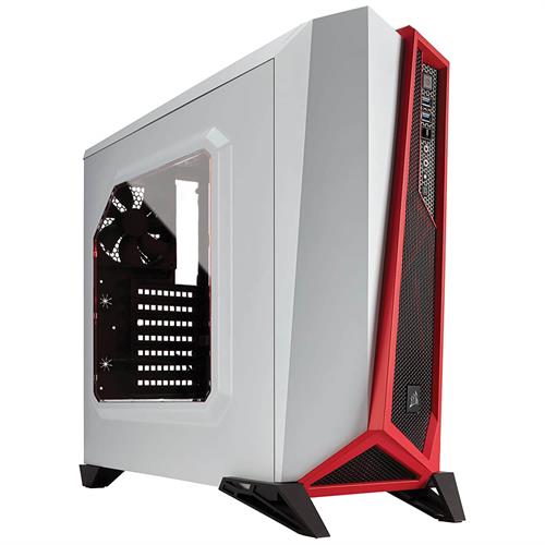 Corsair Carbide SPEC-ALPHA White/Red מארז מחשב Mid-Tower לגיימינג