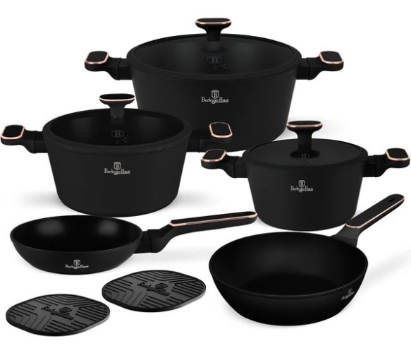 סט סירים ומחבתות Berlinger Haus Black Rose BH8362