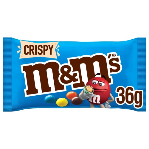 עדשי M&M במילוי קריספי 💙 36 גרם