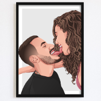 איור ממוסגר בהזמנה אישית