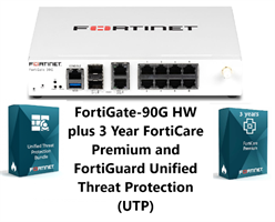 באנדל מכשיר ושירות Fortigate-90G Plus 3Y FortiCare Prem and UTP