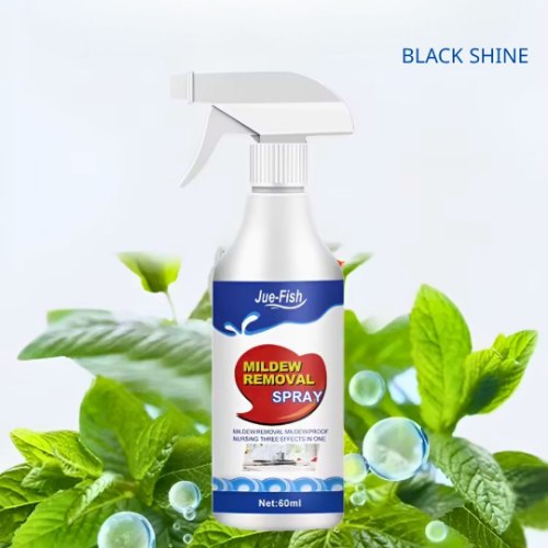 תרסיס לניקוי משטחים שחורים והסרת עובש- Black Shine
