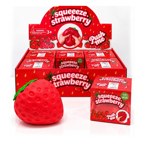 סקווישי  נידו תות ענק להפגת מתחים -Squishy Nido  Giant Strawberry   TG-375-3