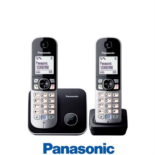 Panasonic טלפון אלחוטי + שלוחה אחת דגם KX-TG6812MBB