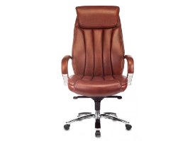 כיסא משרדי - BUROCRAT T-9922SL - חום שוקולד