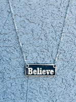 שרשרת Believe מלבנית