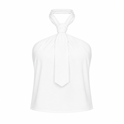 TIE TOP- WHITE