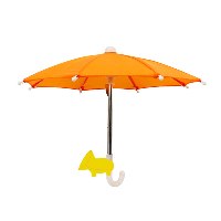 זוג מטריות לכיסוי הטלפון בשמש PhoneBrella