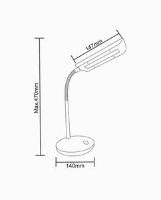 מנורת שבת שולחנית בגוון אור יום (לבן) Omega 5W  באישור מכון צומת