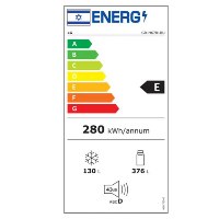 מקרר מקפיא עליון LG דגם GR-M6781BU זכוכית שחורה