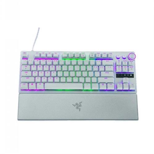מקלדת גיימינג אופטית Razer Huntsman V3 Pro Tenkeyless לבנה