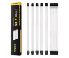 סט כבלים מאריכים Antec Sleeved Extension PSU Cable Kit V2 White