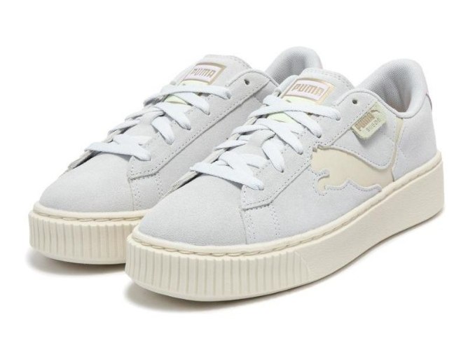סניקרס פומה Puma Suede Platform אפור