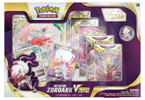 Pokemon TCG:Hisuian Zoroark VSTAR Premium Collection Box Set קלפי פוקימון מקוריים מארז סיכה וי