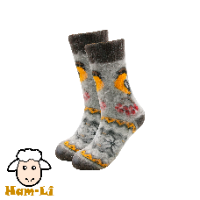 גרביים חמות ורכות לחורף סרוגות מצמר עיזים