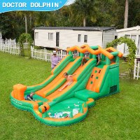 מתנפח מים עם מגלשה דו-מסלולית W73028 מבית Doctor Dolphin