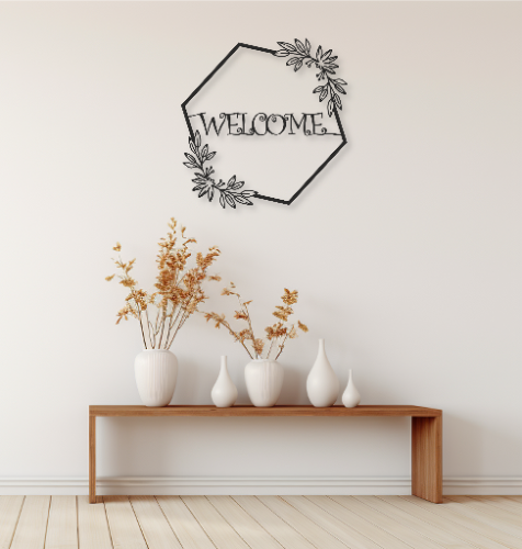 Welcome קווים משושה