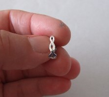 נזם ללא פירסינג עדין מכסף מצופה זהב בסגנון קלטי