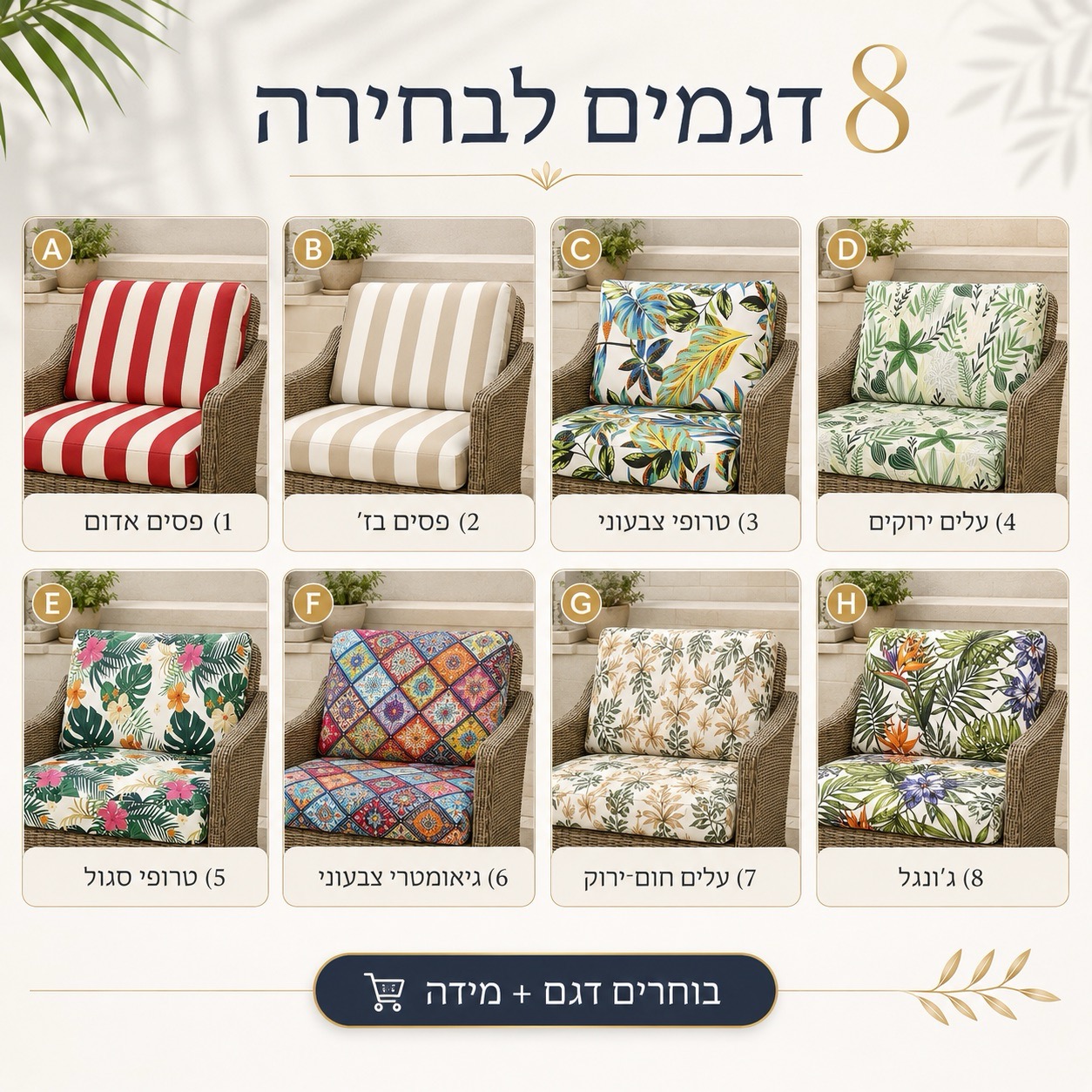 מבחר דוגמאות כיסויים לבית ולגינה
