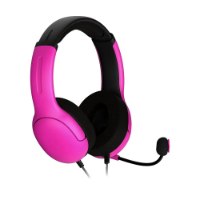 אוזניות גיימינג חוטיות צבע ורוד Turtle Beach PDP Airlite for PS5 – אוזניות ורודות ושחורות עם מיקרופון נשלף