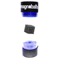 מגנובול - 125 כדורים מגנטים שחור - Magnoballs